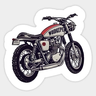 Classic Motorcycle Elegance Sticker